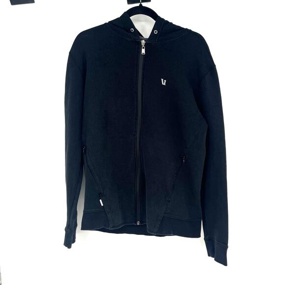 Vuori Cosmos Zip Up Hoodie Sweatshirt Black Size Medium - Picture 1 of 12